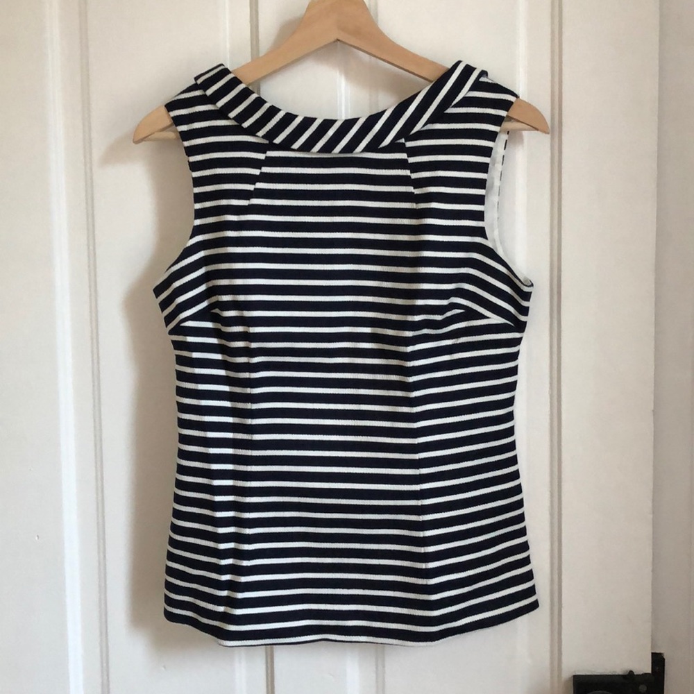 Boden fully lined striped shell top